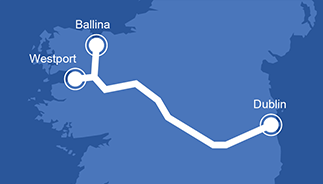 Dublin Westport and Ballina Rail Fares